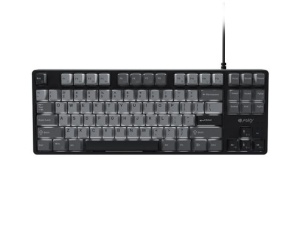 Tastatura gaming mecanica cu fir Fury Kanabo K2 TKL (80%), iluminare, lungime cablu 160cm, gri-negru