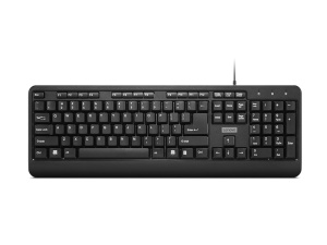 Tastatura Lenovo 160 Wired, Interfata tastatura: USB, Numar taste: 104, Lungime cablu: 1.5m, Culoare: Negru, Tehnoligie: Cu fir, Dimensiuni (mm): 447 x 25 x 152, Greutate: 524g, Garantie: 1 an