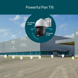 "TP-Link Camera IR de supraveghere Pan/Tilt pentru exterior VIGIVIGI C540S(4mm), Senzor imagine: CMOS 1/1.79"", Lentila 4mm, F.1.0,Weatherproof: IP66, Infrarosu: 30m, Detectare: 63m, Observare: 26m, Recunoastere: 13m, Identificare: 6m, Unghi - Img 2