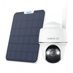 Camera de supraveghere Reolink Go PT Ultra; GO SERIES G440 WITH SOLAR PANEL 2 Senzor: 1/2.7"CMOS Rezolutie video: 8 Megapixeli (3840 x 2160 pixeli) Cadre/secunda: 15 FPS Lentila fixa: 4mm Unghi de vizualizare: orizontal: 90°vertical: 47° Distanta