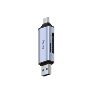 Card reader Cudy 2 in 1 USB 3.0, 1× USB-C 3.2 Gen 1 Male Connector, 1× USB-A 3.2 Gen 1 Male Connector