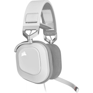Casti cu microfon Corsair HS80 Surround 7.1, 20Hz - 40 kHz, 32ohm, 116db, driver 50mm, alb - Img 2