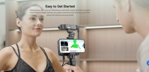 CREALITY 3D SCANNER CR-SCAN FERRET PRO, Rezolutie 3D: 0.16mm, Distanta lucru: 150-700mm, Viteza scanare: 30fps, Acuratete: 0.1mm, Conectivitate wireless WI-FI6, Durata sesiune max: 2.5h, Capacitate acumulator: 5000mAh, Sisteme de operare: IOS, Windows, - Img 4