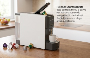 Espressor cu capsule HEINNER EspressoCraft HEMC-DD20WHBK - Img 4