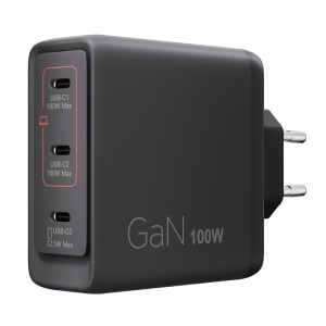 Incarcator Lenovo Multi-port USB-C 100W GaN; Charging Port: USB-C1; USB- C2; USB-C3; Dimensiuni: 70 mmx 30.5 mm x 70 mm; Greutate: 0.24 kg; Included Accesorry: 1 x EU Charger; 1 x 1.8m USB-C Cable; 1 x Warranty; 1 x User Guide; Warranty: 1 year
