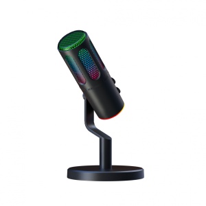 Microfon Gaming de birou Serioux SU8, condenser, unidirectional, frecventa raspuns 20-20KHz, sensibilitate maxima -11DBFS la 80 dB SPL, rata de esantionare 48KHz, rata de biti 16/24bit, raport semnal zgomot 75dB, interfata 3.5mm si USB-C, putere intrare - Img 4