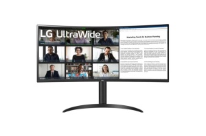 Monitor LG 34" 34WR55QK-B.AEU, Curvature: 1800R, Diagonal (inch): 34, Diagonal (cm): 86, Aspect ratio: 21:9, Panel: VA, Resolution: 3440x1440, Refresh Rate: 100Hz, Response time GtG: 5ms, Brightness (max): 300 cd/m², Contrast (static) : 3000:1, Viewing