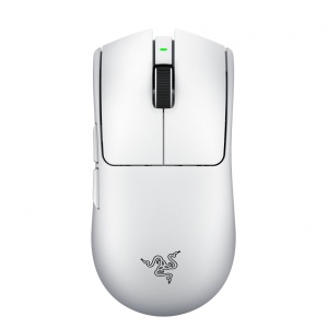 Mouse wireless Razer Viper V4 Pro, Razer™ Focus Pro 50K Optical Sensor Gen-3, durata de viata baterie pana la 180 ore, switch Razer™ Optical Mouse Switches Gen-4, alb