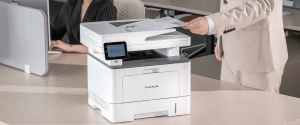 Multifunctional PANTUM BM5220ADW MONO, Dimensiune A4, Functi: Printare, Scanare, Copiere, Duplex automat, Viteza printare: 42ppm, 1200x1200 dpi, Limbaje printare: PCL5e, PCL6, PS, GDI, Procesor: 1.2 GHz, Memorie: 1GB RAM, Touchscreen 3.5", NFC, Viteza