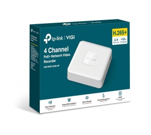 NVR PoE TP-Link VIGI 4 canale 1104H4P; 53W, 8 MP,1 SATA Interface, max 10TB, H.265+; ONVIF, Detecții avansate + sunete anormale - Img 2