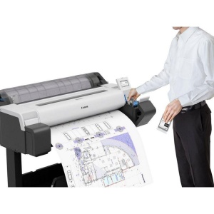Plotter Canon imagePROGRAF TM-340 36"(914mm), format A0, 5 culori, rezolutie max 2400x1200dpi, memorie 2GB, limbaje de imprimare: HP-GL/2, HP RTL, JPEG (Ver. JFIF 1.02), CALS G4 (submission via FTP only), Display LCD 4.3", interfata: USB 2.0, Ethernet, - Img 7