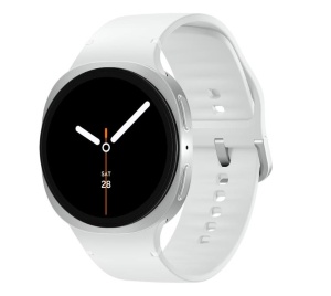 SG Watch8 44mm 1.47" L330 Silver / White strap