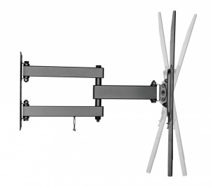 Suport de perete Akai cu inclinatie +10/-15°, diagonala display 32"-55", VESA min. 75x75, VESA max. 400x400, suporta pana la 35kg, distanta fata de perete max 427mm, negru - Img 5
