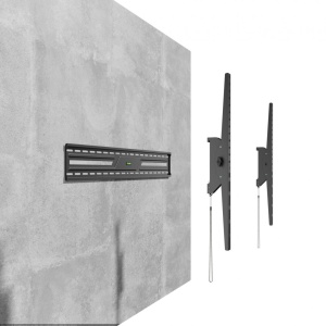 Suport perete TV Serioux 43-100" Tilt 75kg Profil 85mm Material: Otel Finisarea suprafeței: vopsea electrostatica Dimensiune ecran: 43"-100" Compatibilitate VESA: 75x75, 100x100, 100x150, 150x100, 100x200, 200x100, 150x150, 200x200, 200x300, 300x200, - Img 10