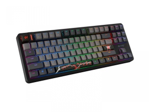 Tastatura gaming cu fir Fury Kanabo K6, switch linear Gateron Magnetic Orange, lungime 180 cm, TKL (80%), frecventa 8000 Hz, gri-negru - Img 3