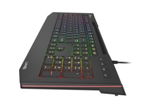 Tastatura gaming cu fir Genesis LITH 400, iluminare RGB, mecanism taste X-Scissors, numar taste 104, lungime cablu 1.8m, dimensiuni 465 x 25 x 195 mm, negru - Img 7