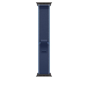 Apple Watch 49mm Blue/Bright Blue Trail Loop - S/M - Black Titanium Finish