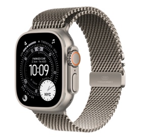 Apple Watch Ultra 3 GPS + Cellular 49mm Natural Titanium Case with Natural Titanium Milanese Loop - Small - Img 2