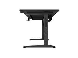 Birou gaming Genesis Holm Modular 160, material lemn/metal, reglabil pe inaltime 70 - 90 cm, iluminare RGB, management cabluri, negru - Img 9