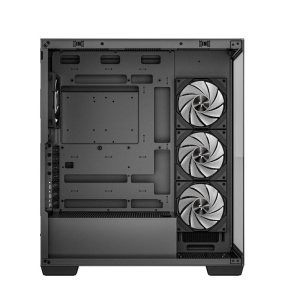 Carcasa DEEPCOOL CG580 4F Mid Tower ARGB NEGRU, Tempered Glass+ABS+SGCC, Sloturi Expansiune 7, Drive Bays: 2x3.5" 2x2.5", Ventilatoare Suportate: 10 (spate: 1x120mm sau 1x140mm, sus: 3x120mm sau 2x140mm, lateral: 3x120mm, jos: 1x120mm, invaluit in sursa: - Img 7