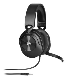 Casti cu microfon Corsair HS55 STEREO, Multi-platform Gaming and Mobile, 20Hz-20KHz, 32ohm, 114db, driver 50mm, negru - Img 4