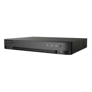 DVR 8 canale Turbo HD Hikvision IDS-7208HQHI-M1/S(C); 4MP; Acusens - Deep learning; filtrarea alarmelor false dupa corpul uman si masini sau detectie faciala si captura; compresie: HDTVI/AHD/CVI/CVBS/IP; permite conectarea a 8 camere Turbo HD rezolutie: