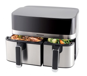 FRITEUZA DUBLA CU AER CALD HEINNER PRODUAL FUSION HAF-H9DB17BKS - Img 2