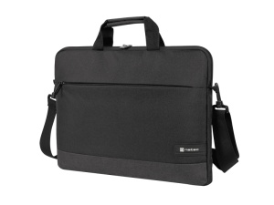 Geanta laptop Natec Goa, compatibilitate dimensiune laptop 15.6", 1 compartiment, material Polyester 300D, negru