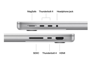 MacBook Pro 14.2"/Apple M4 Max (CPU 14-core, GPU 32-core, Neural Engine 16-core)/36GB/1TB - Silver - INT KB - Img 3