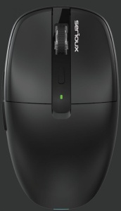 Mouse wireless AirFlow 2.4G+BT cu mod dual, cu receptor dual USB-A +USB-C; LED frontal Mod: 2.4G + Bluetooth Număr cheie: 6 Material: ABS Culoare: Negru complet DPI: 800-1200-1600 Comutator: Clic silențios pentru butonul L-R Interfață: Receptor - Img 2
