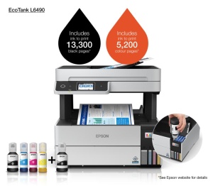 Multifunctional inkjet color Epson EcoTank CISS L6490, dimensiune A4 (Printare,Copiere, Scanare, Fax), printare borderless, viteza 37ppm alb-negru, 23ppm color, rezolutie 4800x1200 dpi, alimentare hartie 250 coli + 35 coli ADF, duplex automat ,scanner - Img 11
