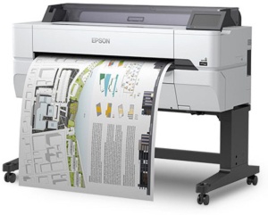 Plotter Epson Surecolor SC-T5405 36", format A0, 4 culori, rezolutie maxima printare 2.400 x 1.200 dpi, cerneala Epson Ultrachrome XD2, Memorie 1Gb, Limbaje de printare: ESC/P-R, HP-GL2, RTL, Ecran tactil, interfata: USB 3.0, Interfaţă Gigabit Ethernet,