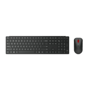 Set tastatura si mouse Lenovo Multi-Mode Pro Combo, Bluetooth 5.3, 2,4 GHz, negru
