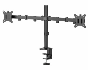 Suport 2 monitoare SeriouxMM66-C024, brat articulat monitor, compatibilitate dimensiune ecran 17"-32", greutate maximă suportata: (per ecran): 9kg, VESA: 75x75, 100x100, inclinare: +45°~-45°, pivotare: +90°~-90°, rotația ecranului: + 180°~-180°, - Img 7