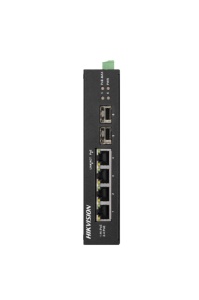 Switch Hikvision DS-3T0506HP-E/HS, 4-Port, PoE - Img 2