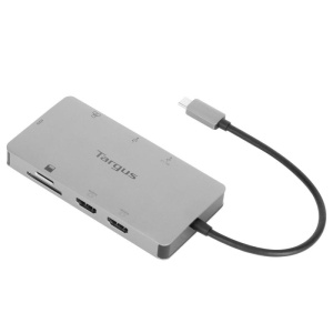 Targus Dock USB-C Dual HDMI 4K, 100W PowerDelivery Pass-Thru, 2x USB-A, 1x port fast charge, 1x SD/microSD, ethernet, gri - Img 7