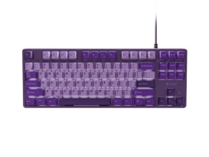Tastatura gaming mecanica cu fir Fury Kanabo K2 TKL (80%), iluminare, lungime cablu 160cm, violet