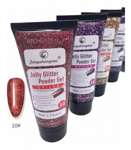 Jelly Glitter Powder Gel 30 ml - 10