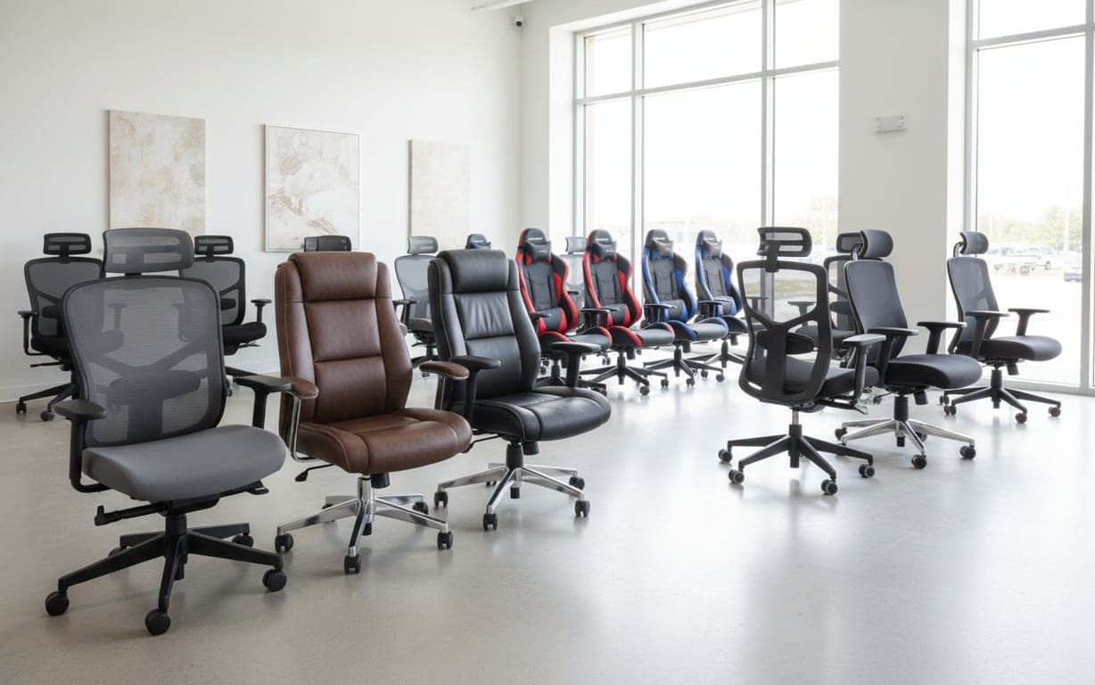 Ghid Complet: Scaune de Birou Ergonomice, Directoriale și Rotative - Tot Ce Trebuie Să Știi