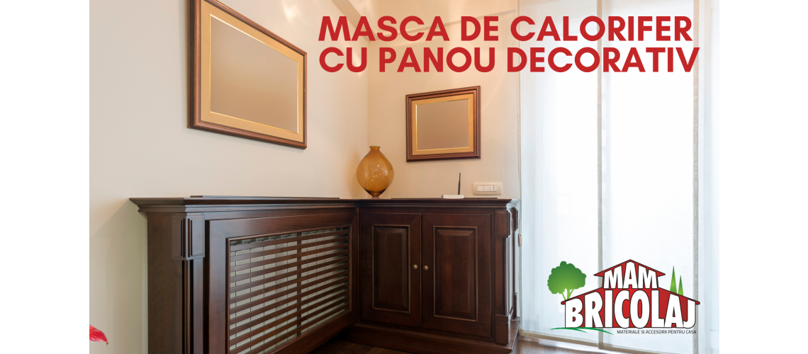 Masca de calorifer cu panou decorativ