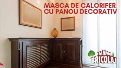 Masca de calorifer cu panou decorativ