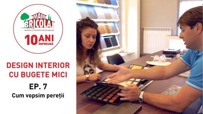 DESIGN INTERIOR CU BUGETE MICI - Episodul 7 "Cum vopsim peretii?"