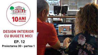 DESIGN INTERIOR CU BUGETE MICI - Episodul 12 "Proiectarea 3D" - Partea 1