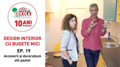 DESIGN INTERIOR CU BUGETE MICI - Episodul 19 "Accesorii si decoratiuni stil pastel"