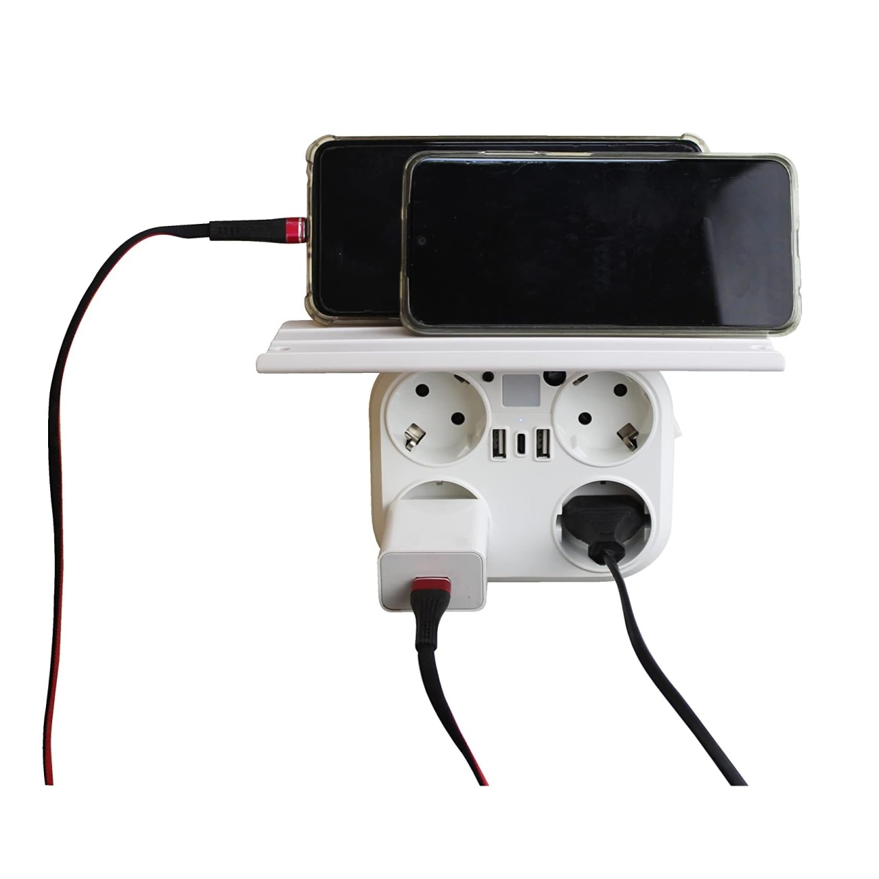 Adaptor de priza Gelux cu 4 prize si porturi USB – Eficienta si