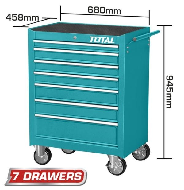 TOTAL - DULAP PENTRU SCULE CU 7 SERTARE 680*458*802mm