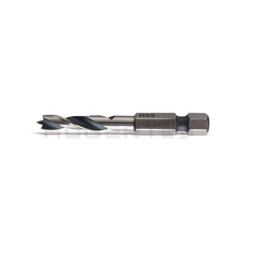 Burghiu pentru lemn 5mm cu cap hexagonal/bit Hogert