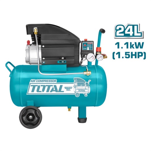 Compresor Aer 24L, 8 bar, 1.5CP, 96dB, 1100W Total