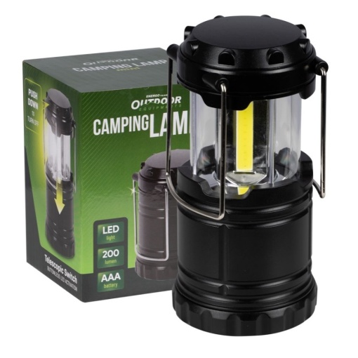 Lampa LED tip felinar, 3 x AA, 200 lumeni – lumina portabila pentru camping si drumetii