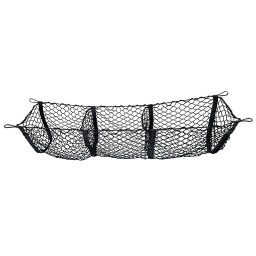 Organizator auto, 3 compartimente, portbagaj, tip plasa, material elastic, 110 x 30 x 30 cm, Negru - Img 1